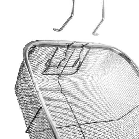 Garnek granitowy z pokrywką patelnią grillową koszykiem GRANDE 2+4L ORION 127036