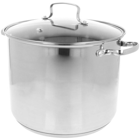 Garnek stalowy ze stali nierdzewnej na gaz indukcję gastro DUŻY 28cm 13L BRUNBESTE BB-2235
