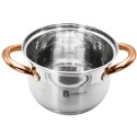 Garnki ze stali nierdzewnej na gaz indukcję zestaw garnków komplet 12-ele BRUNBESTE BB-2208