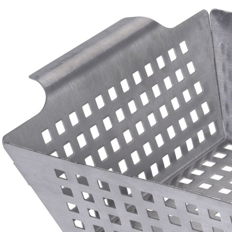 Koszyk do grillowania smażenia pieczenia stalowy perforowany 25x21cm VAGGAN 110511