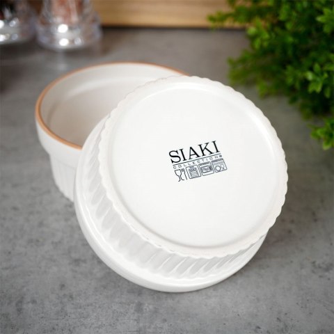 Miseczki do zapiekania kokilki porcelanowe do sosów piekarnika białe 11cm 275ml 2-ele EXCELLENT HOUSEWARE 259232