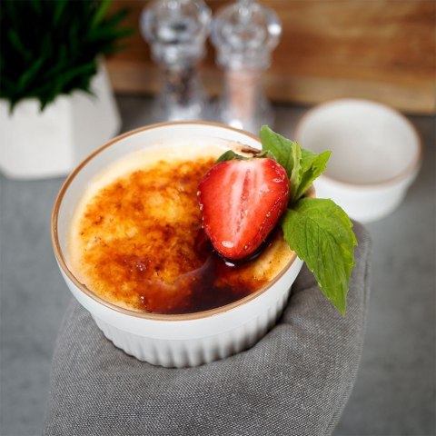 Miseczki do zapiekania kokilki porcelanowe do sosów piekarnika białe 11cm 275ml 2-ele EXCELLENT HOUSEWARE 259232