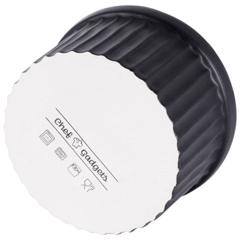Miseczki do zapiekania kokilki porcelanowe do sosów piekarnika żaroodporne czarne 9.5cm 180ml 6-ele HIT 139247