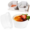 Miseczki kokilki ceramiczne do zapiekania piekarnika białe małe 9.5cm 170ml 2-ele EXCELLENT HOUSEWARE 111521