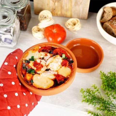 Miseczki kokilki kamionkowe do zapiekania do sosów dipów 15.5cm 450ml 2-ele EXCELLENT HOUSEWARE 259162