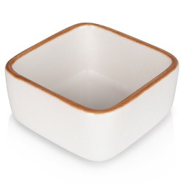 Naczynie żaroodporne ceramiczne białe kwadratowe małe 7.5x7.5x3.5cm 85ml VILDE 279903