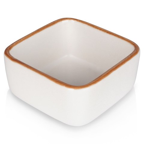 Naczynie żaroodporne ceramiczne białe kwadratowe małe 7.5x7.5x3.5cm 85ml VILDE 279903