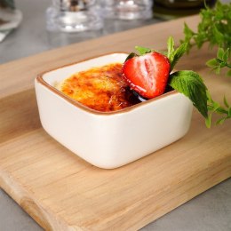 Naczynie żaroodporne ceramiczne białe kwadratowe małe 7.5x7.5x3.5cm 85ml VILDE 279903