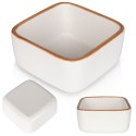 Naczynie żaroodporne ceramiczne białe kwadratowe małe 7.5x7.5x3.5cm 85ml VILDE 279903