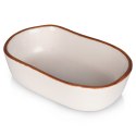 Naczynie żaroodporne ceramiczne białe prostokątne małe 10.5x6.5x3cm 75ml VILDE 279904