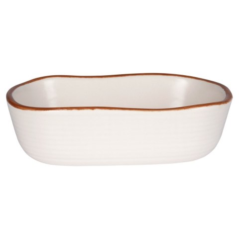 Naczynie żaroodporne ceramiczne białe prostokątne małe 10.5x6.5x3cm 75ml VILDE 279904