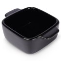 Naczynie żaroodporne ceramiczne czarne kwadratowe małe 10x7x3.5cm 80ml VILDE 279905