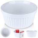 Naczynie żaroodporne ceramiczne okrągłe białe małe 14.5x6.5cm 600ml ALPINA 259267