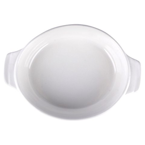 Naczynie żaroodporne ceramiczne okrągłe białe małe 19x13.5x5cm 440ml ALPINA 259268
