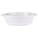 Naczynie żaroodporne ceramiczne okrągłe białe małe 19x13.5x5cm 440ml ALPINA 259268