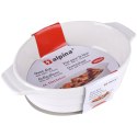 Naczynie żaroodporne ceramiczne okrągłe białe małe 19x13.5x5cm 440ml ALPINA 259268