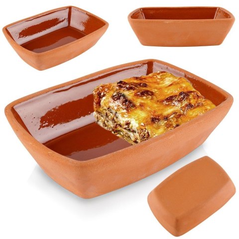 Naczynie żaroodporne ceramiczne prostokątne małe 13x9x3.5cm 150ml EXCELLENT HOUSEWARE 259233