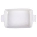 Naczynie żaroodporne do pieczenia ceramiczne białe małe prostokątne 19x11x4cm ALPINA 259300