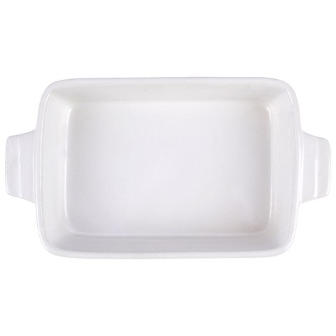 Naczynie żaroodporne do pieczenia ceramiczne białe małe prostokątne 19x11x4cm ALPINA 259300