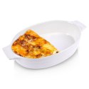 Naczynie żaroodporne do pieczenia ceramiczne białe owalne 24x14.5x5cm ALPINA 259298