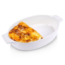 Naczynie żaroodporne do pieczenia ceramiczne białe owalne 24x14.5x5cm ALPINA 259298