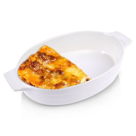 Naczynie żaroodporne do pieczenia ceramiczne białe owalne 24x14.5x5cm ALPINA 259298