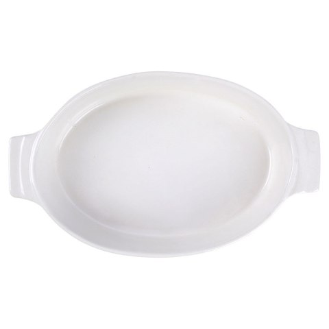 Naczynie żaroodporne do pieczenia ceramiczne białe owalne 24x14.5x5cm ALPINA 259298