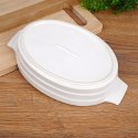 Naczynie żaroodporne do pieczenia ceramiczne białe owalne 24x14.5x5cm ALPINA 259298