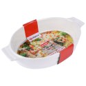 Naczynie żaroodporne do pieczenia ceramiczne białe owalne 24x14.5x5cm ALPINA 259298