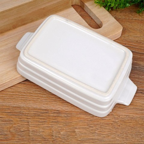Naczynie żaroodporne do pieczenia ceramiczne białe prostokątne 25x15x5.5cm ALPINA 259330