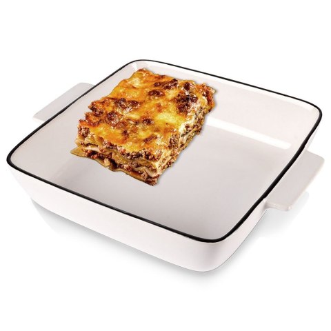 Naczynie żaroodporne do pieczenia porcelanowe białe 20.5x17x5.4cm 800ml HIT 259207