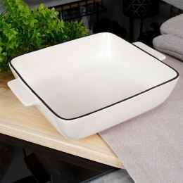 Naczynie żaroodporne do pieczenia porcelanowe białe 20.5x17x5.4cm 800ml HIT 259207