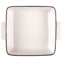 Naczynie żaroodporne do pieczenia porcelanowe białe 20.5x17x5.4cm 800ml HIT 259207