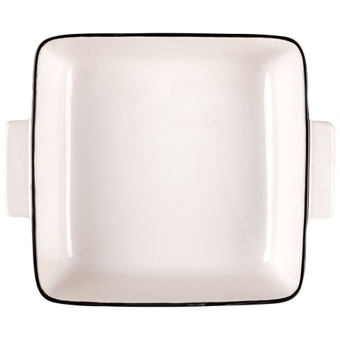 Naczynie żaroodporne do pieczenia porcelanowe białe 20.5x17x5.4cm 800ml HIT 259207