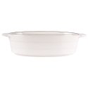 Naczynie żaroodporne do pieczenia porcelanowe białe owalne 19.5x11x5cm 360ml HIT 259209
