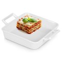 Naczynie żaroodporne porcelanowe białe kwadratowe 20x14x14cm 450ml HIT 121668