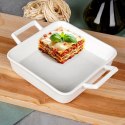 Naczynie żaroodporne porcelanowe białe kwadratowe 20x14x14cm 450ml HIT 121668