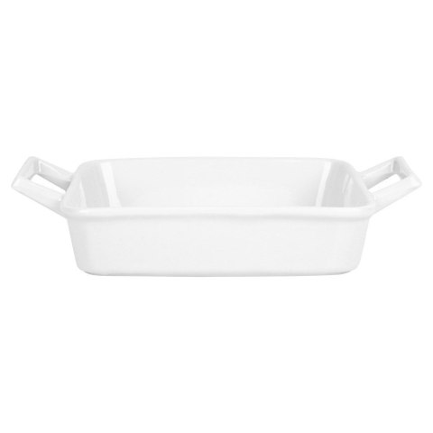 Naczynie żaroodporne porcelanowe białe kwadratowe 20x14x14cm 450ml HIT 121668