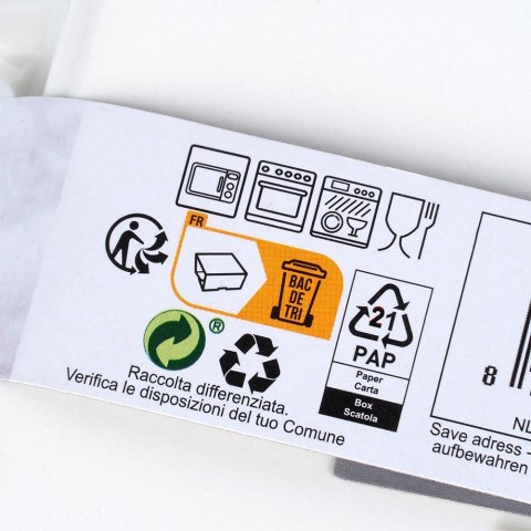 Naczynie żaroodporne porcelanowe białe kwadratowe 20x14x14cm 450ml HIT 121668