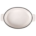 Naczynie żaroodporne porcelanowe białe owalne 18.5x11.5x4cm 300ml HIT 259210
