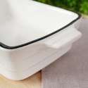 Naczynie żaroodporne porcelanowe białe prostokątne 17.5x9.5x4cm 250ml HIT 259206