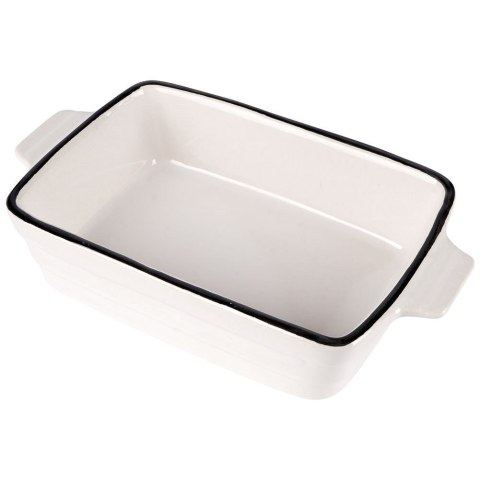 Naczynie żaroodporne porcelanowe białe prostokątne 17.5x9.5x4cm 250ml HIT 259206