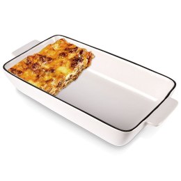 Naczynie żaroodporne porcelanowe białe prostokątne 24x12x4.5cm 550ml HIT 259208