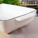 Naczynie żaroodporne porcelanowe białe prostokątne 24x12x4.5cm 550ml HIT 259208