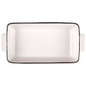 Naczynie żaroodporne porcelanowe białe prostokątne 24x12x4.5cm 550ml HIT 259208