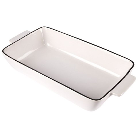 Naczynie żaroodporne porcelanowe białe prostokątne 24x12x4.5cm 550ml HIT 259208