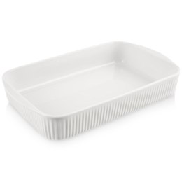 Naczynie żaroodporne prostokątne porcelanowe białe 32.5x20cm 2.3L ORION 129818