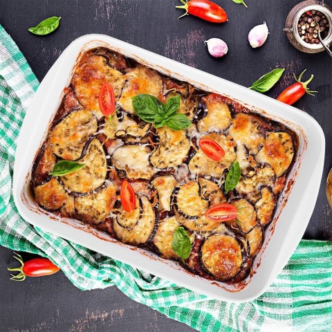 Naczynie żaroodporne prostokątne porcelanowe białe 32.5x20cm 2.3L ORION 129818