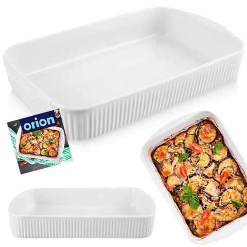Naczynie żaroodporne prostokątne porcelanowe białe 32.5x20cm 2.3L ORION 129818