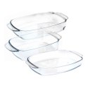 Naczynie żaroodporne szklane do piekarnika zapiekania 1.4 / 2.3 / 3.6L 3-ele TERMOLEX 123717
